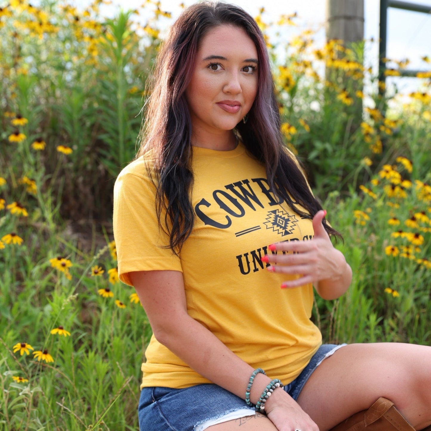 Cowboy University Western Soft Graphic Tee