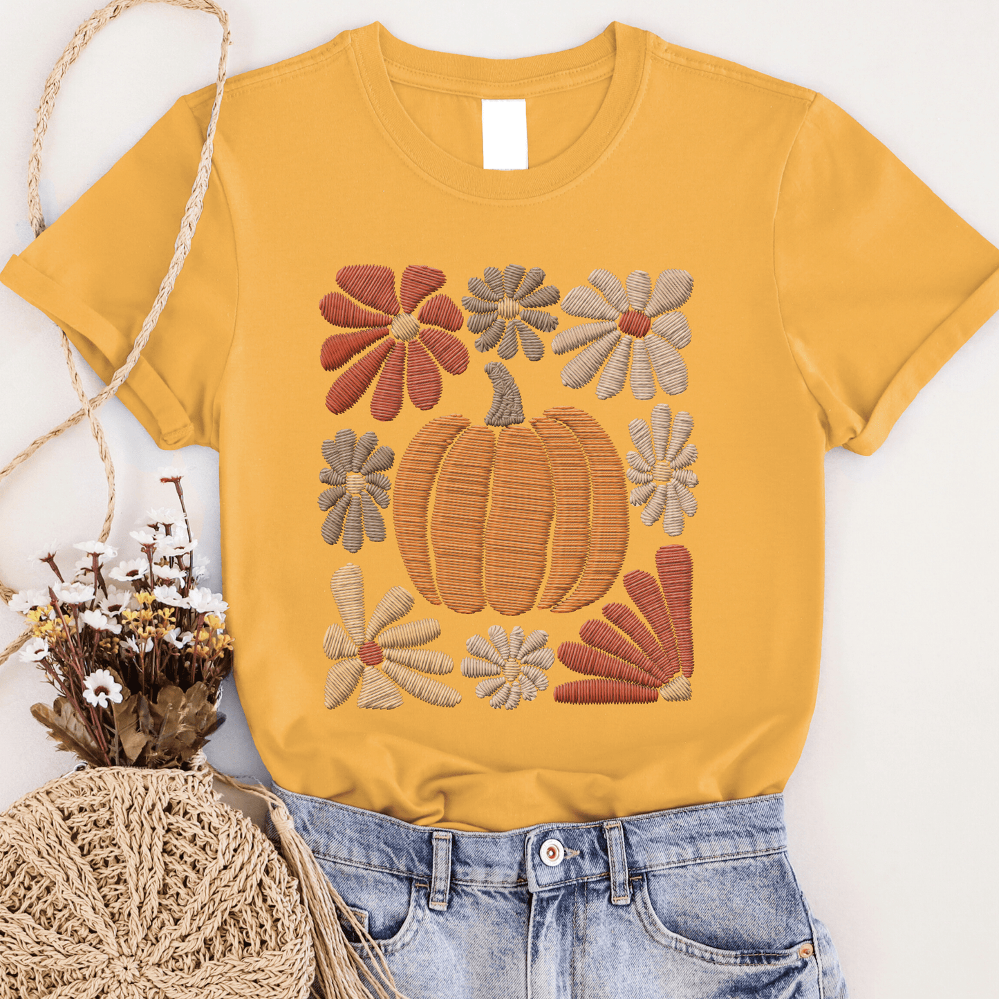 Daisy Pumpkin Graphic Tee