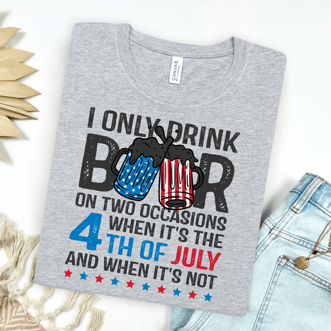 I Only Drink On 2 Occasions Graphic Tee