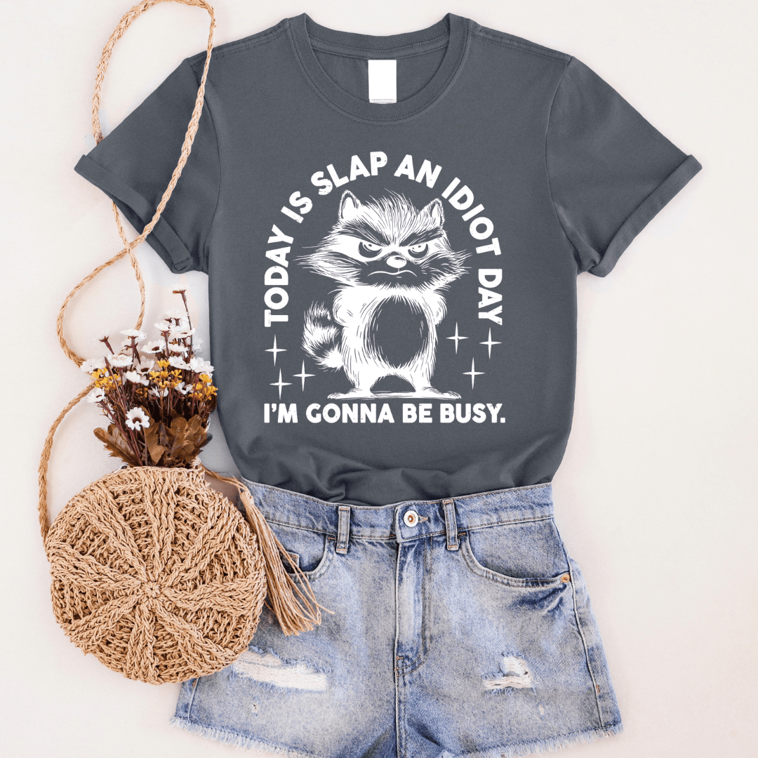 Slap An Idiot Day Graphic Tee