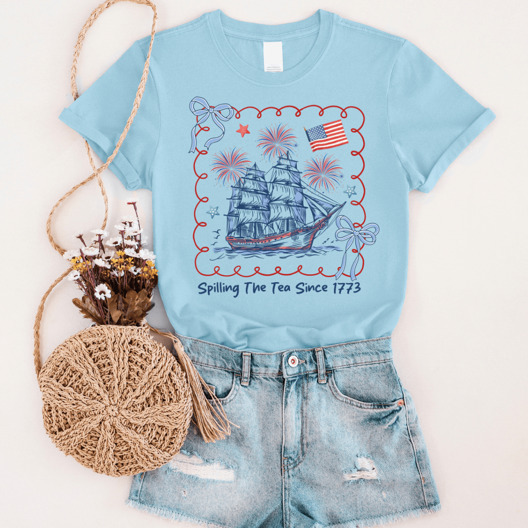 Spilling Tea Since 1773 Graphic Tee