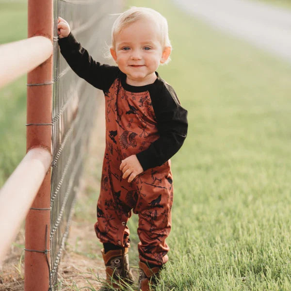 Shea Baby Rust Indian Romper