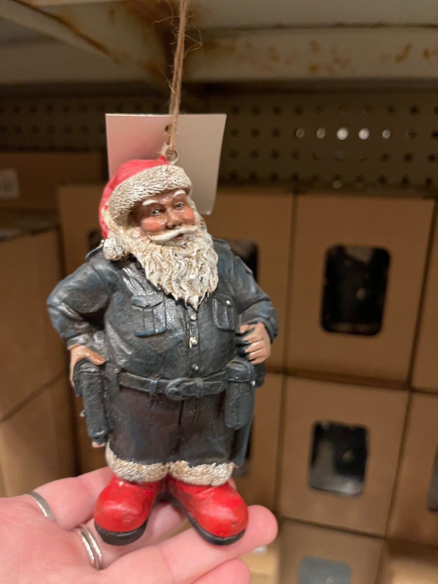 Santa Cop Ornament
