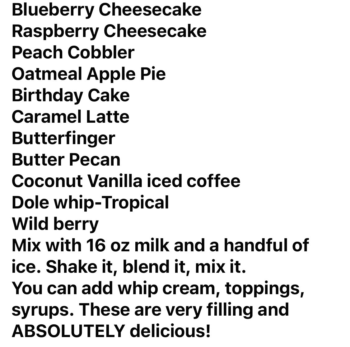 shakes