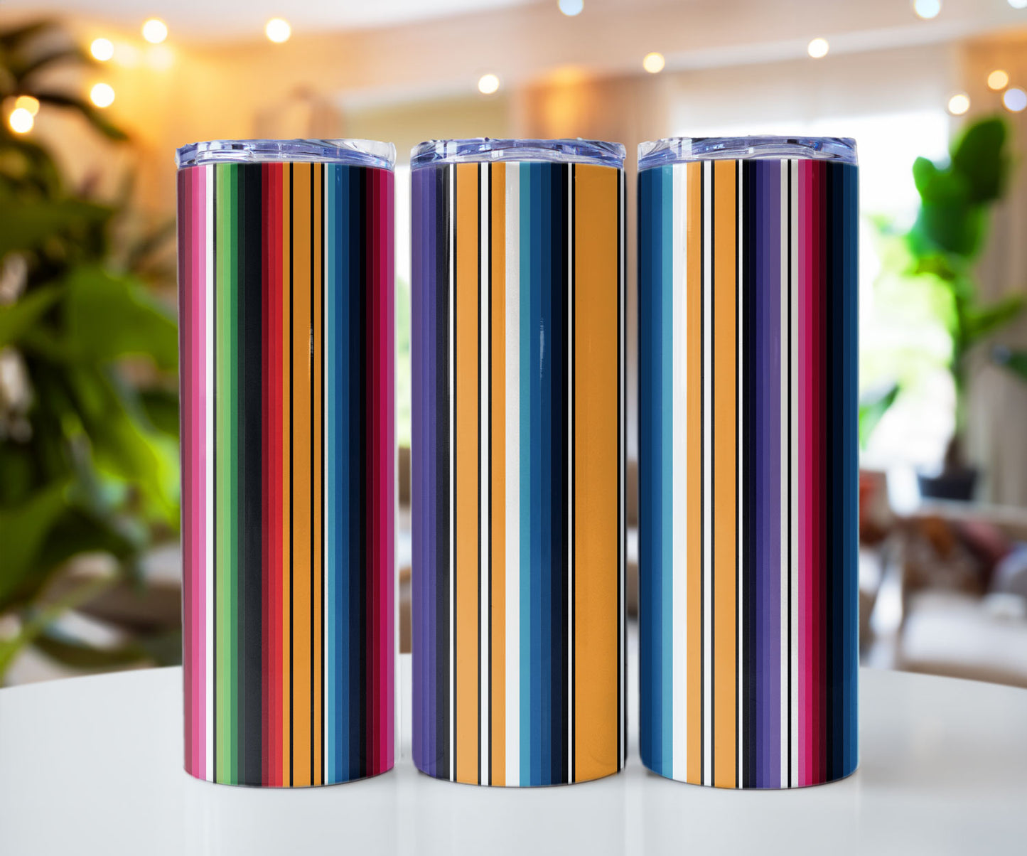 Western Aztec Stainless Steel Tumblers 20 oz Skinny
