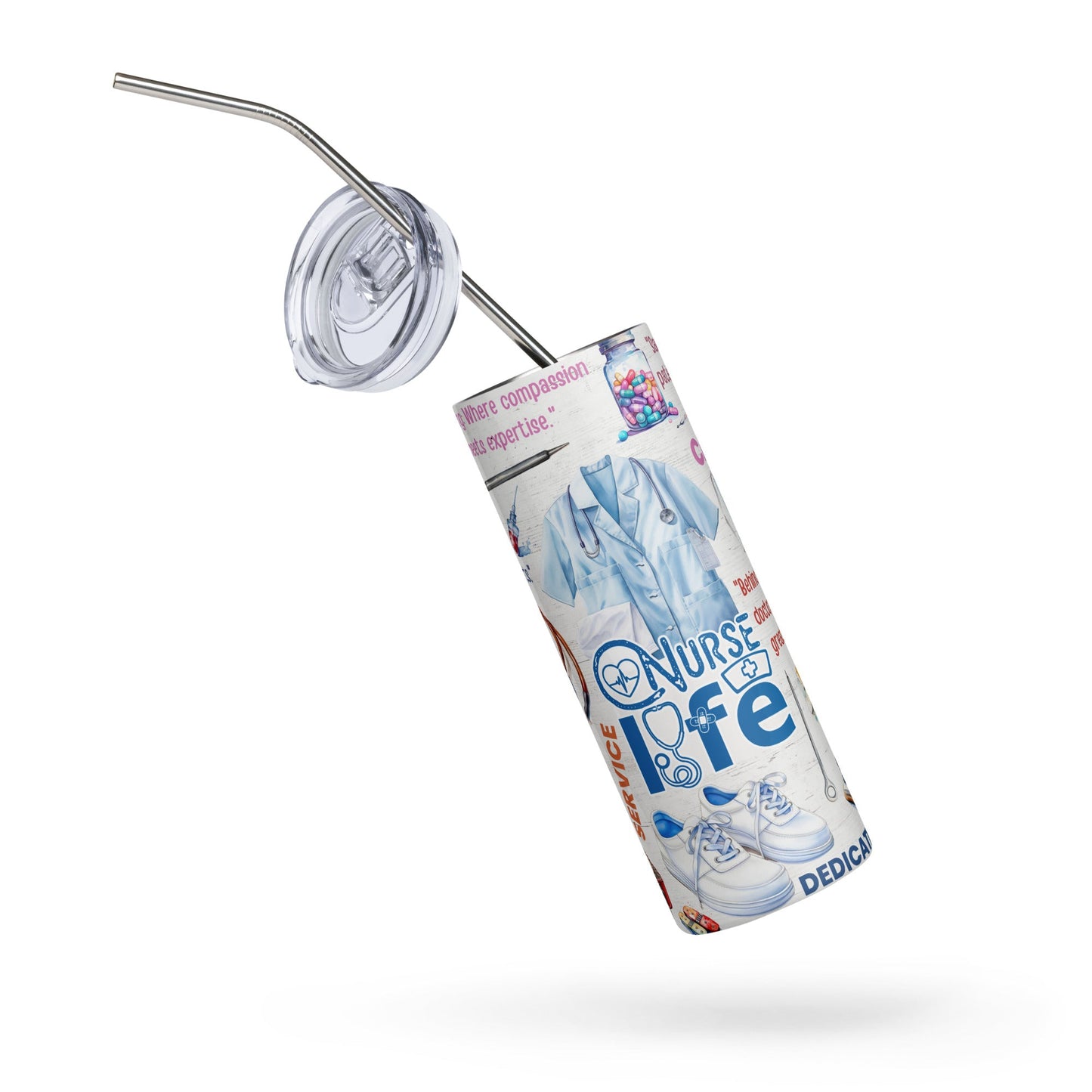 Nurse Life Lifestyle Stainless steel tumbler