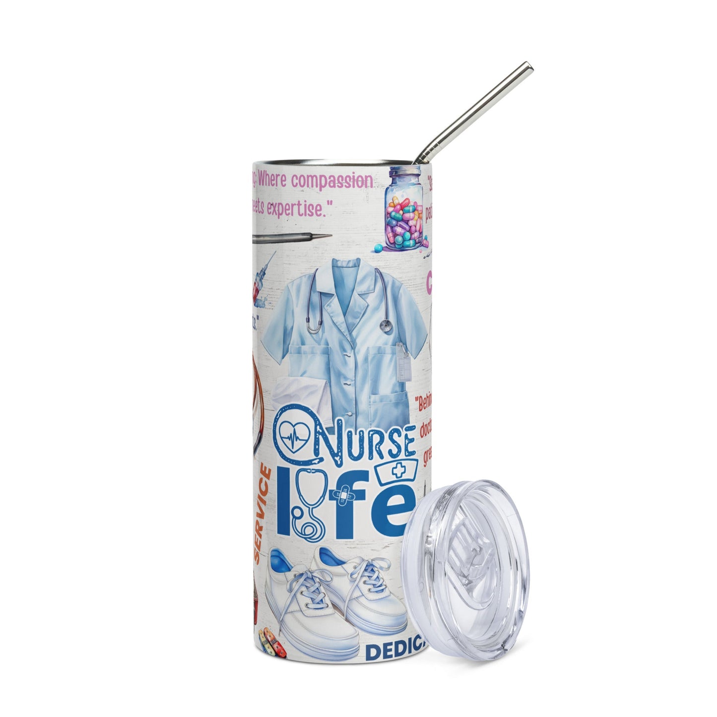 Nurse Life Lifestyle Stainless steel tumbler