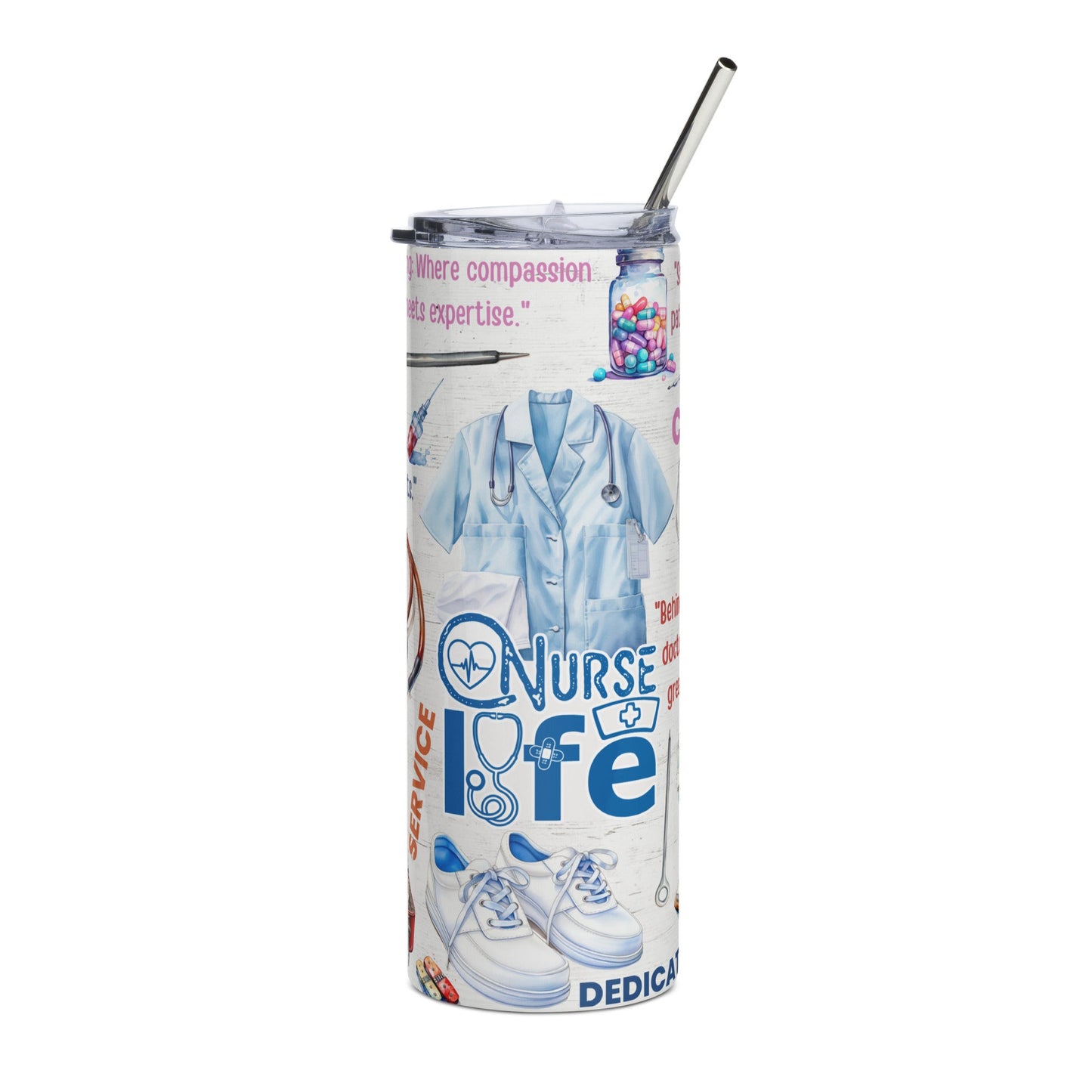 Nurse Life Lifestyle Stainless steel tumbler