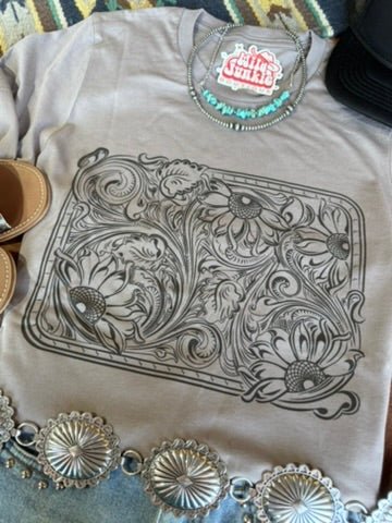 Sunflower Engraved Graphic Tee