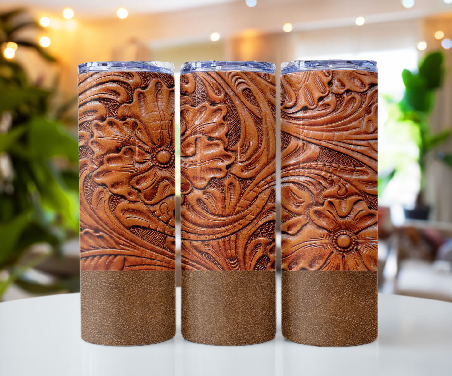 Western Aztec Stainless Steel Tumblers 20 oz Skinny