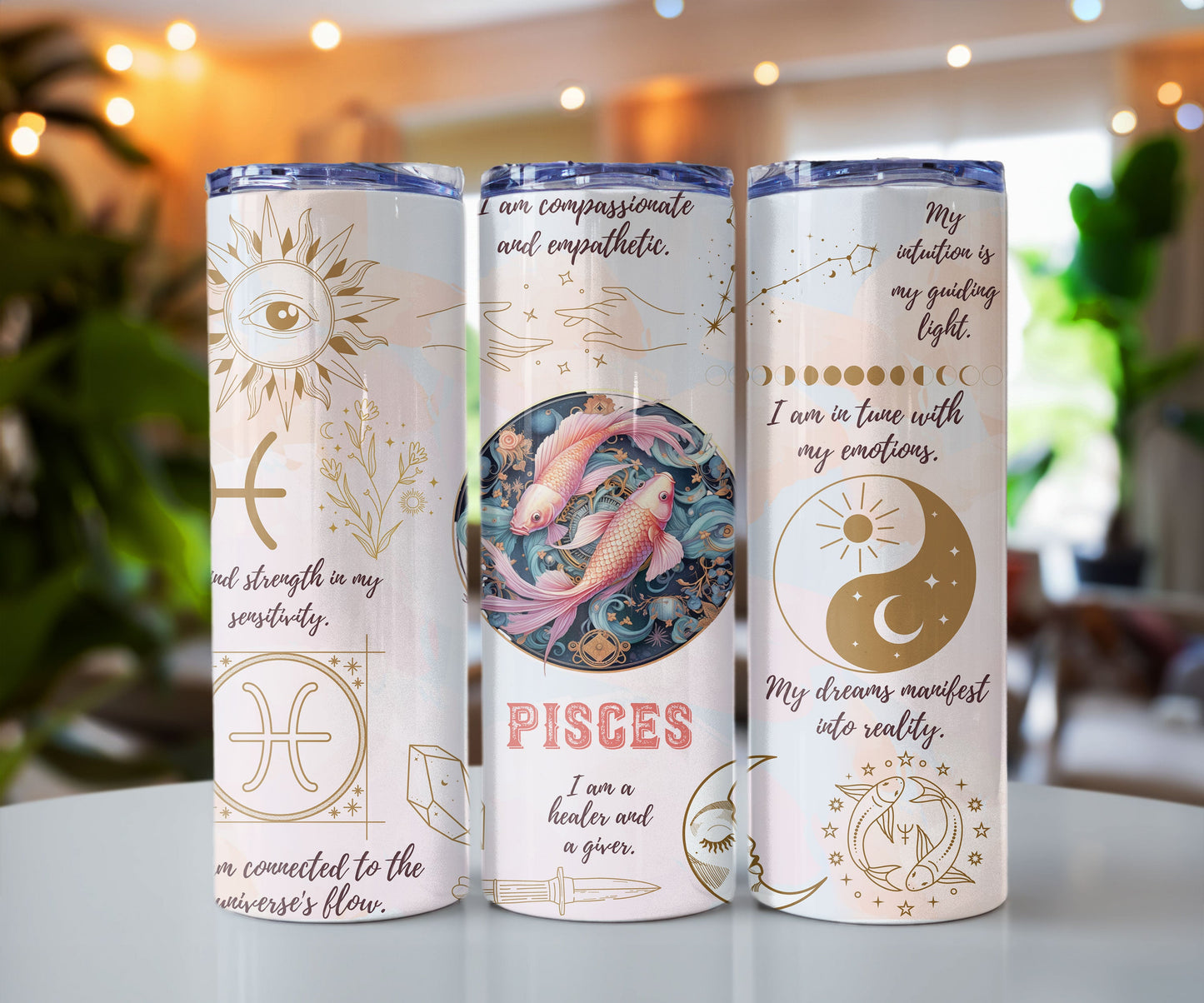 Zodiac Sign Affirmation 20 oz Insulated Tumbler