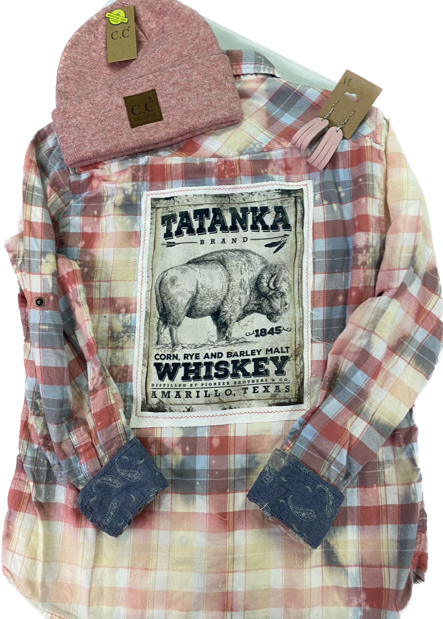 Women's Pearl Snap Patch Flannel