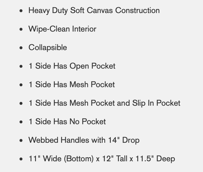 Have you Herd Mini Collapsible Haul It All Basket with Mesh Pockets