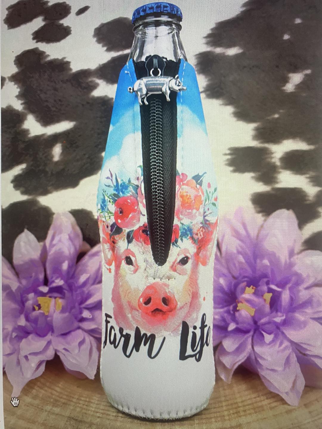 Zip Up Bottle Drink Sleeve