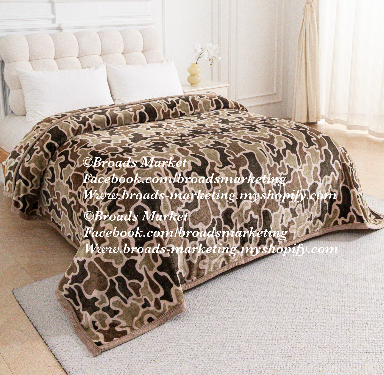Montgomery Camo Super Plush Blanket