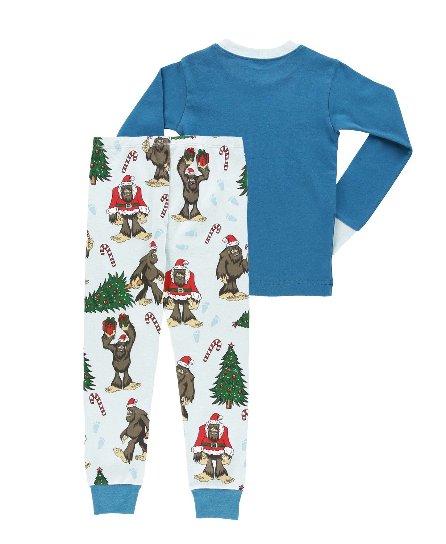 Bigfoot Christmas Kid's Long Sleeve Pajama Set by LAZY One