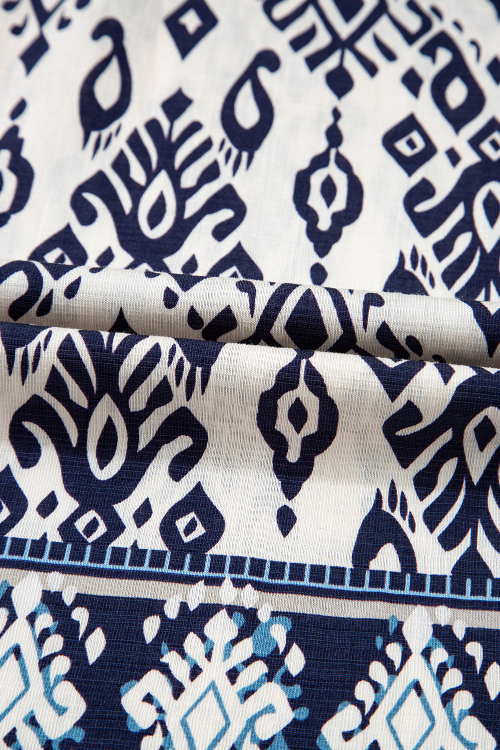 Boho Pattern High Waist Wide Leg Pants