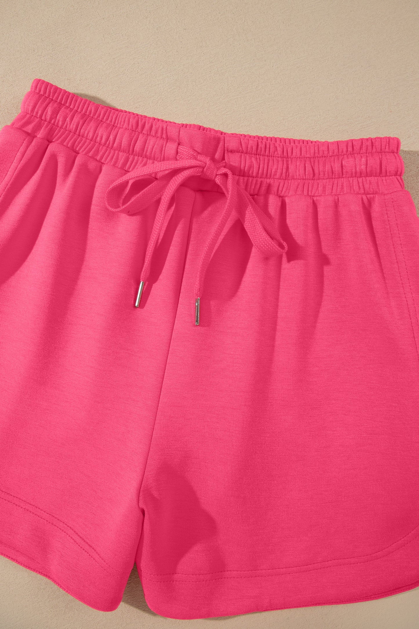 Quarter Zip Sleeveless Top & Drawstring Shorts Set