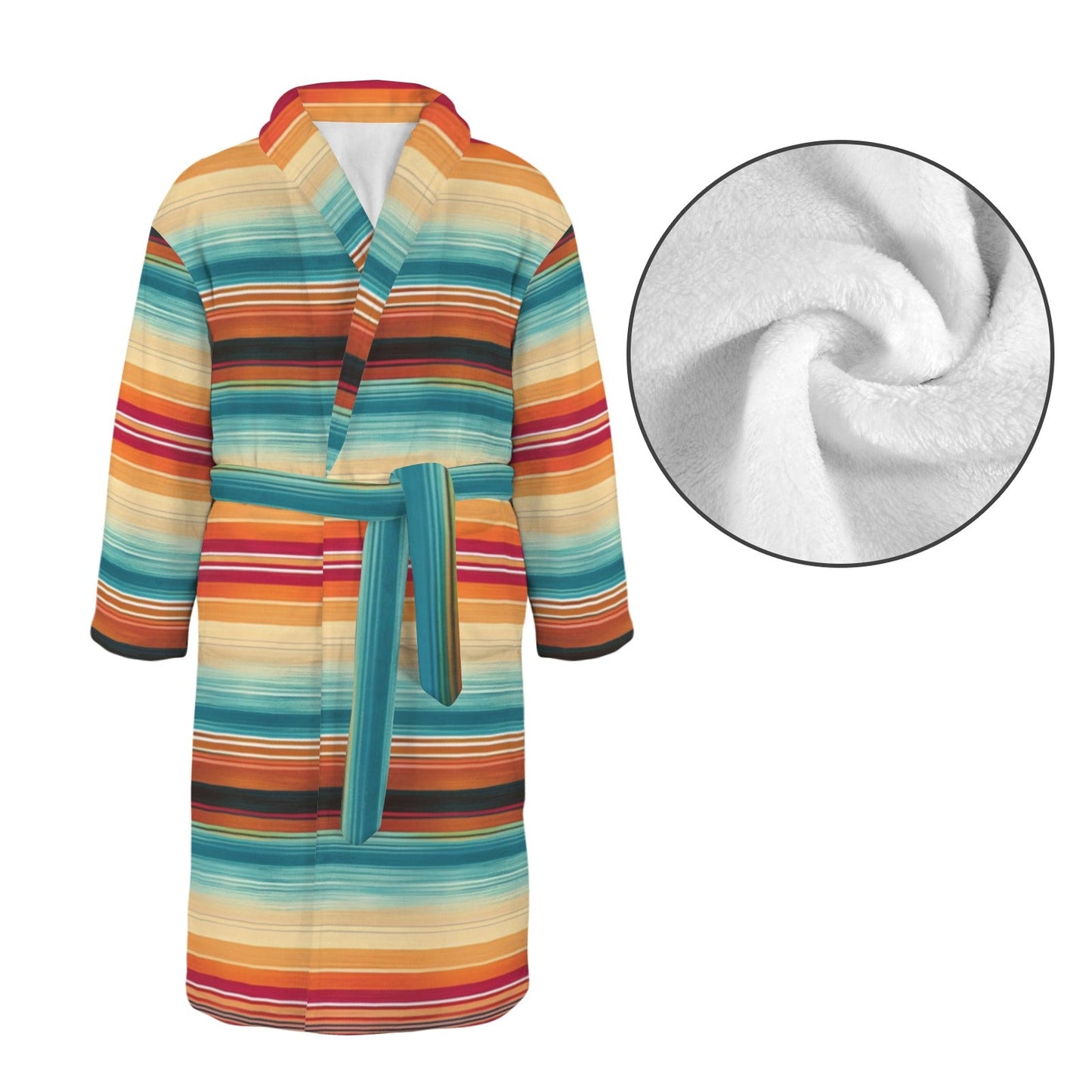 Southwestern Serape Men's Bath Robe