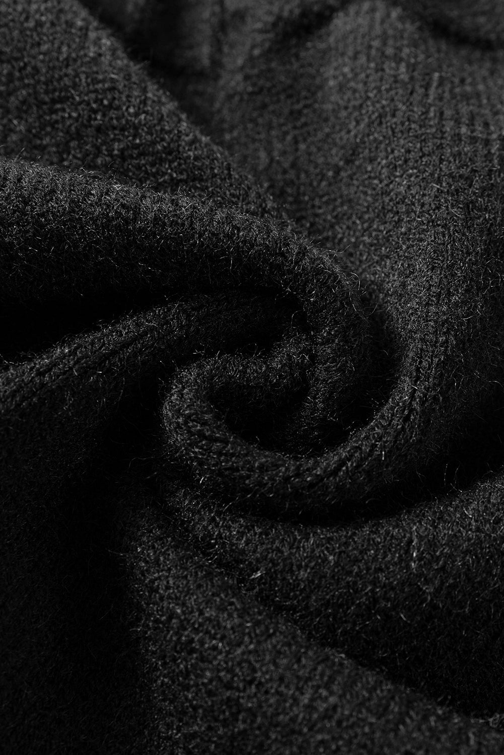 Textured Knit Button-Up Long Sleeve Sweater Cardigan