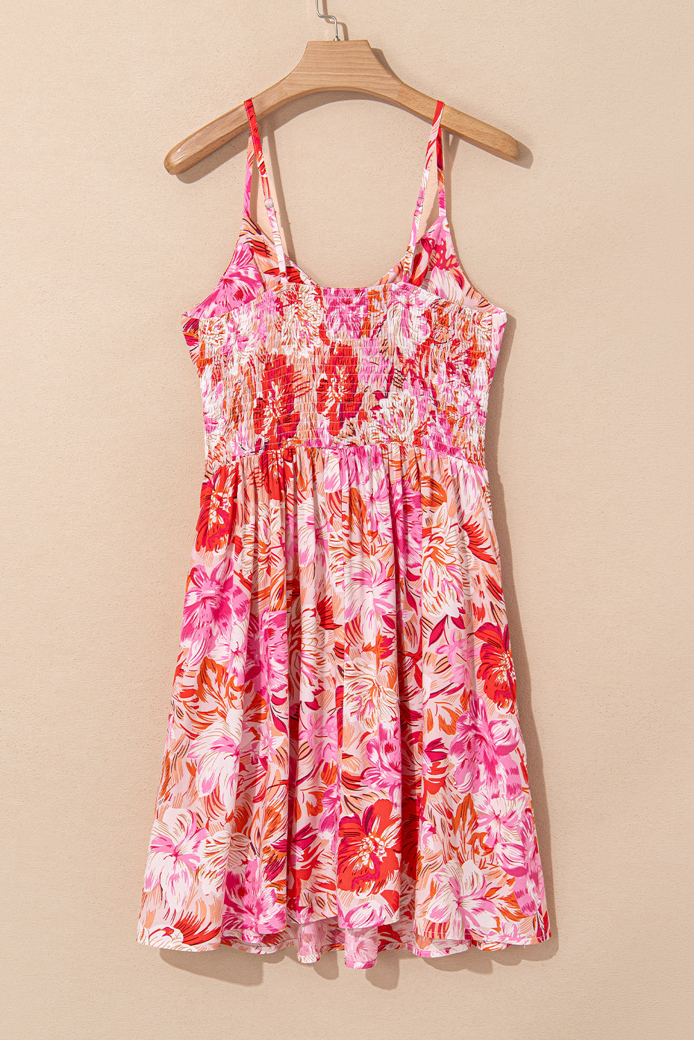Floral Wrap V-Neck Spaghetti Strap Dress