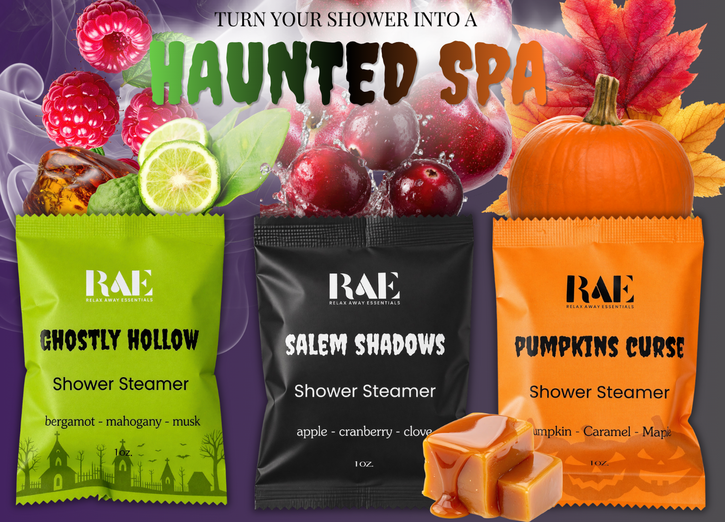 Haunted Fog Halloween Shower Steamers 6 Pack - Made in USA