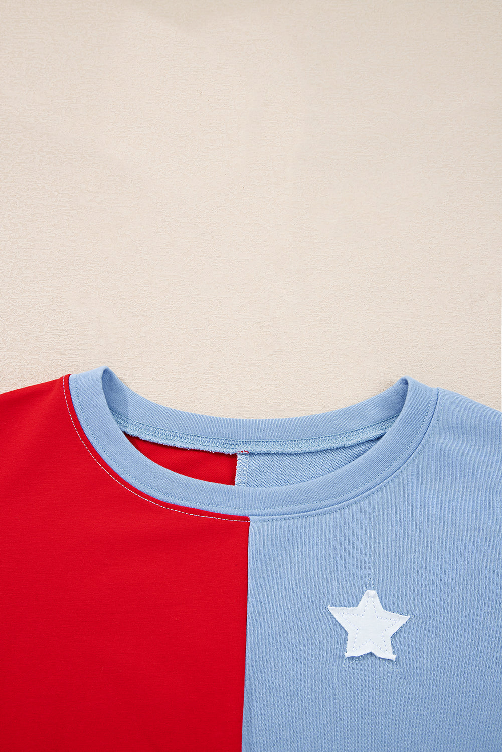 American Flag Vintage Oversize Pullover Sweatshirt