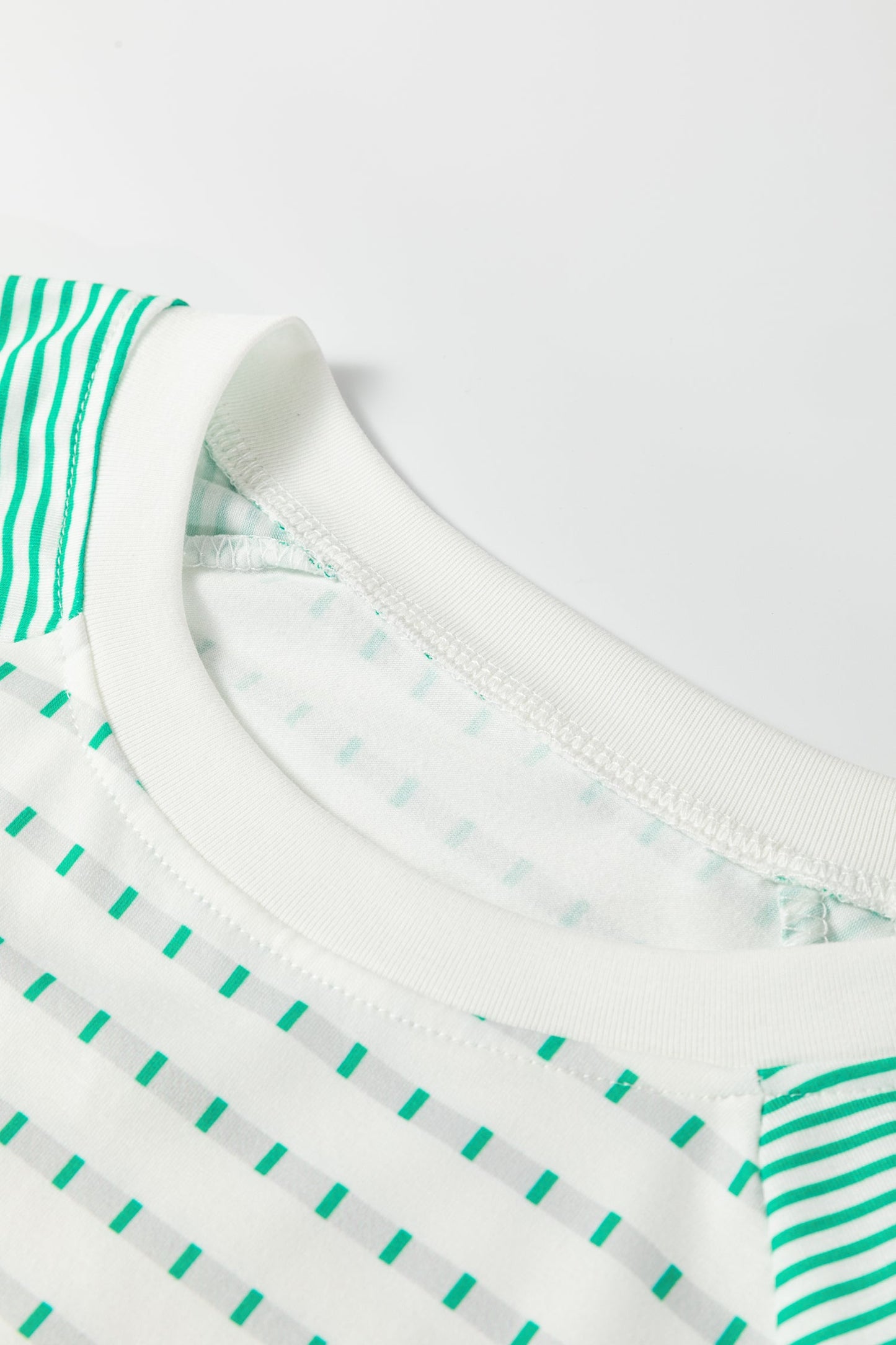 Stripe Raglan Patchwork Long Sleeve Top