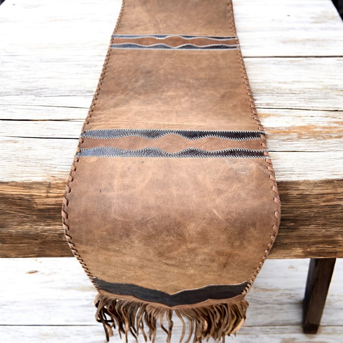 6ft leather table runner