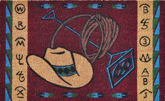 Outdoor Coir Mat, Design #117 Hats And Brands