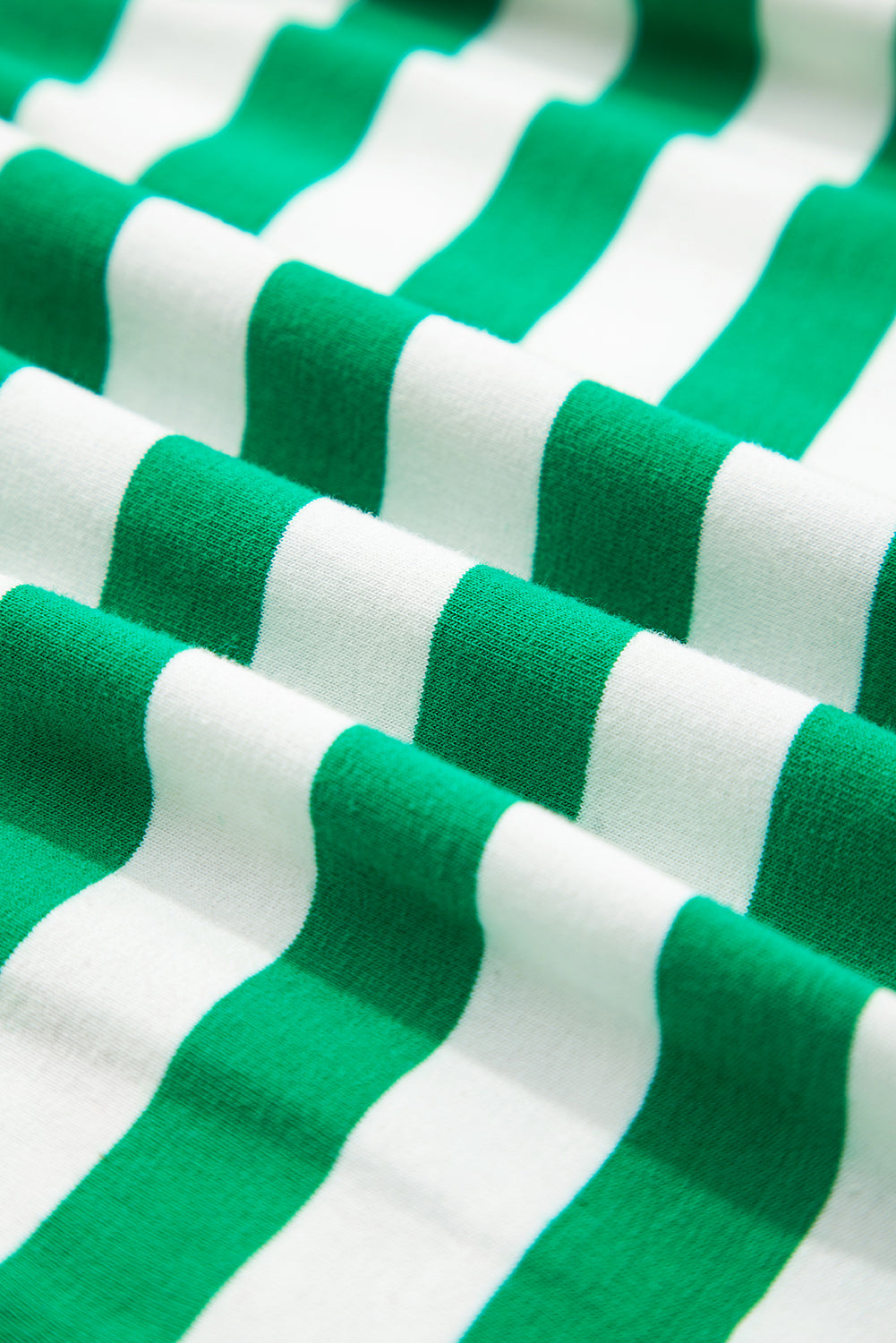 Stripe Colorblock Collared V-Neck Cropped Top