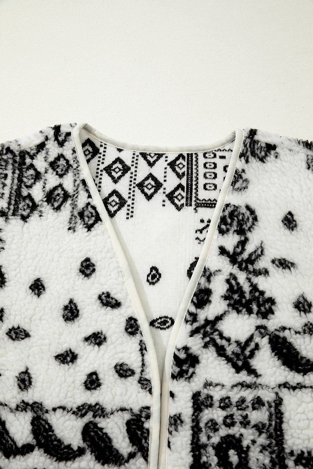 Western Paisley Sherpa Pocketed Vest