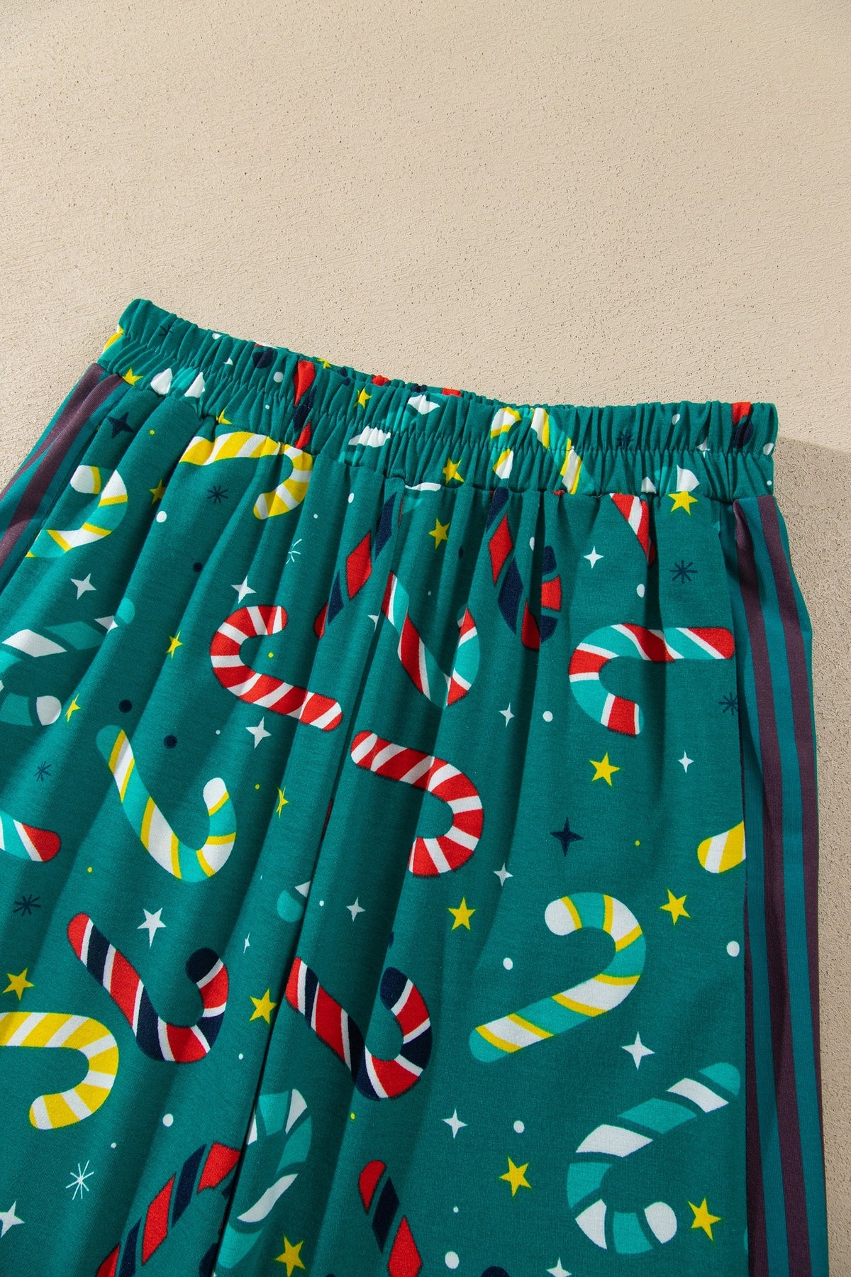 Christmas Candy Cane Top & Pants Pajama Set