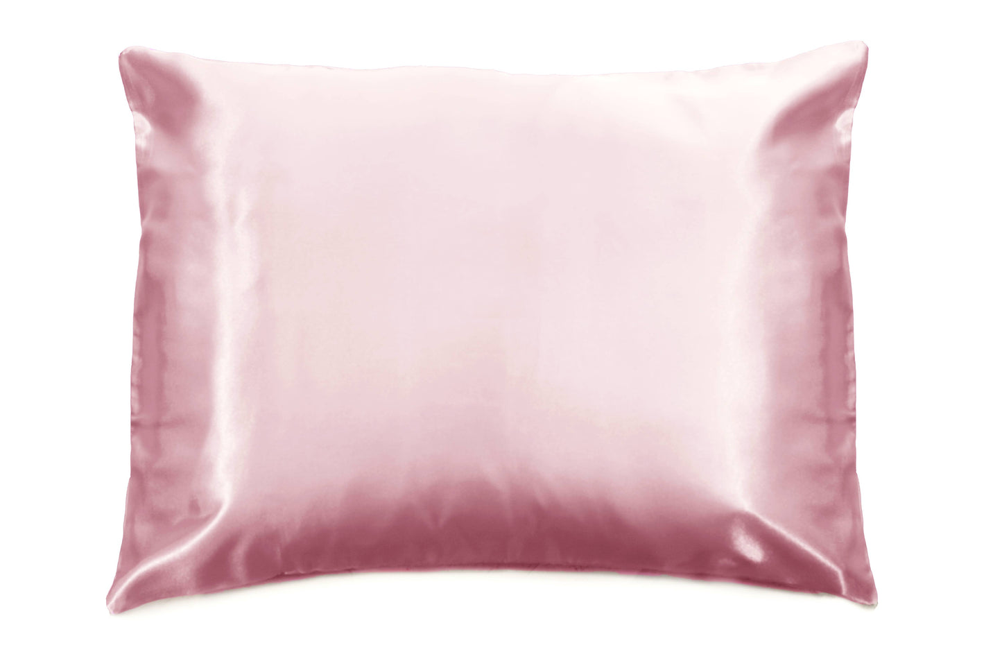 Pink Opalescent Gift Box with Bow - QN/STD Satin Pillowcase