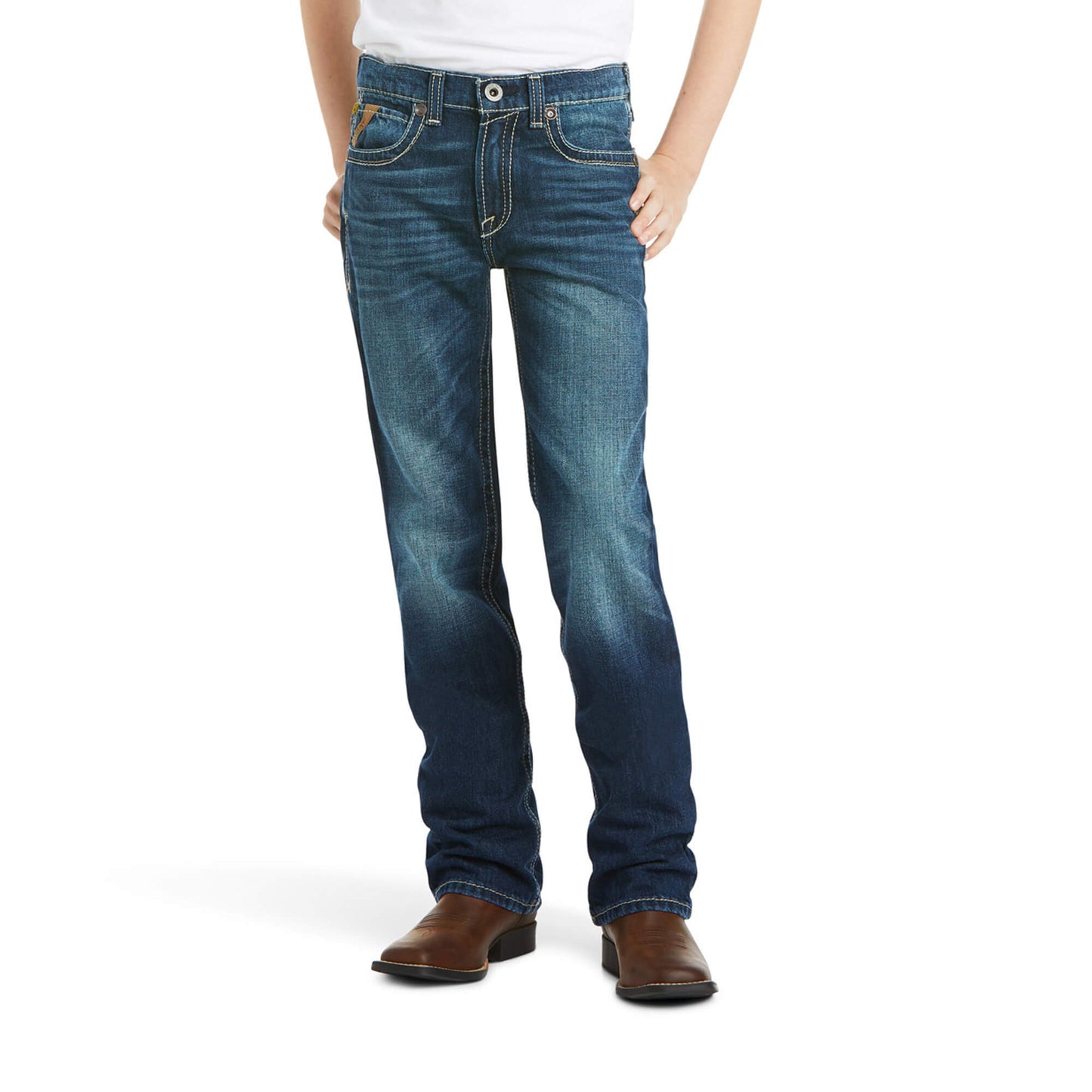 Ariat boys B5 Slim Boundary Stackable Straight Leg Jean