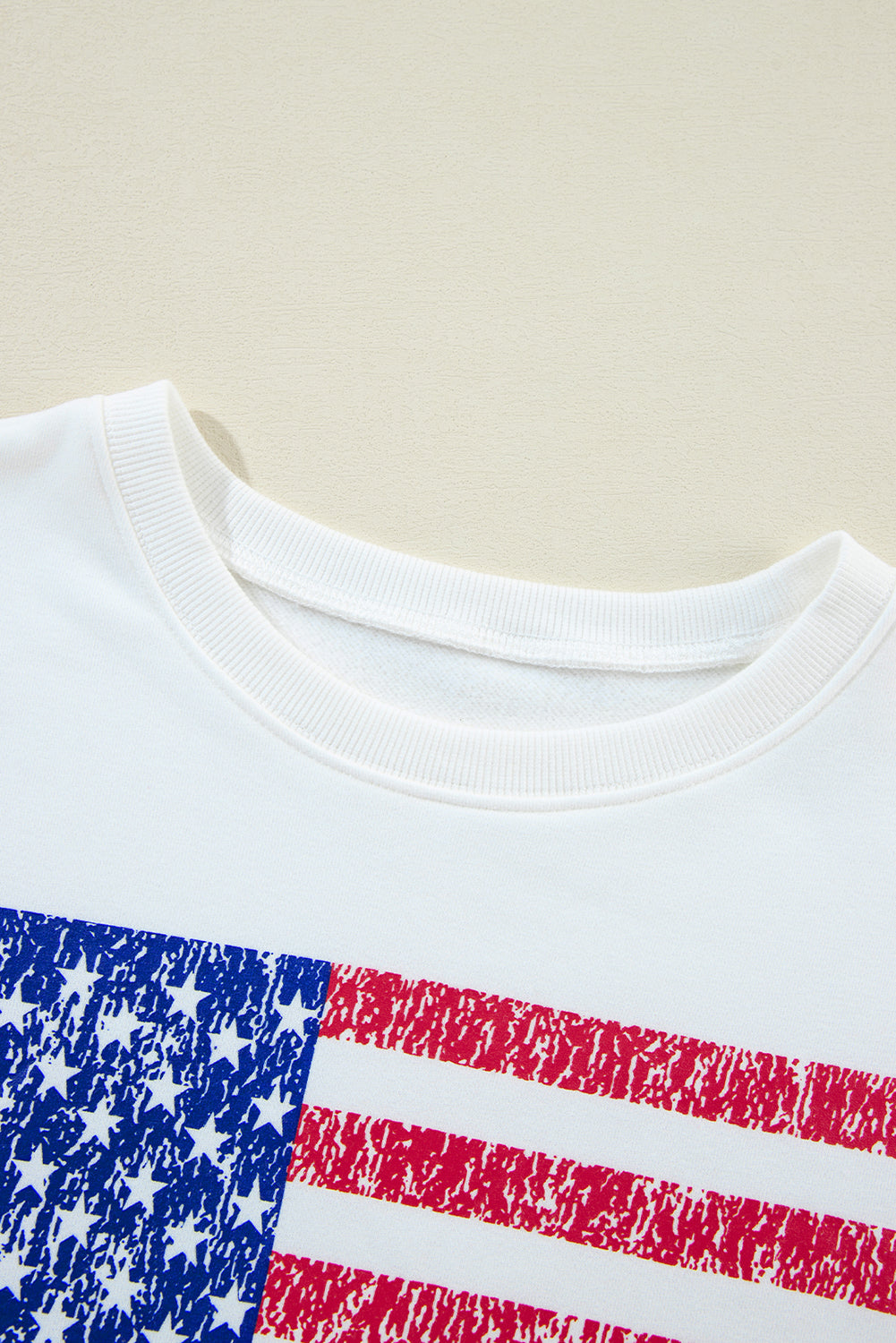 American Flag Graphic Drop Shoulder Sweatshirt