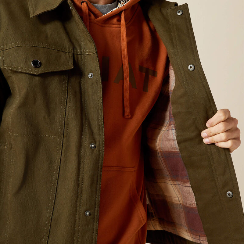 Ariat Men's Dark Green Canvas Rancher Jacket