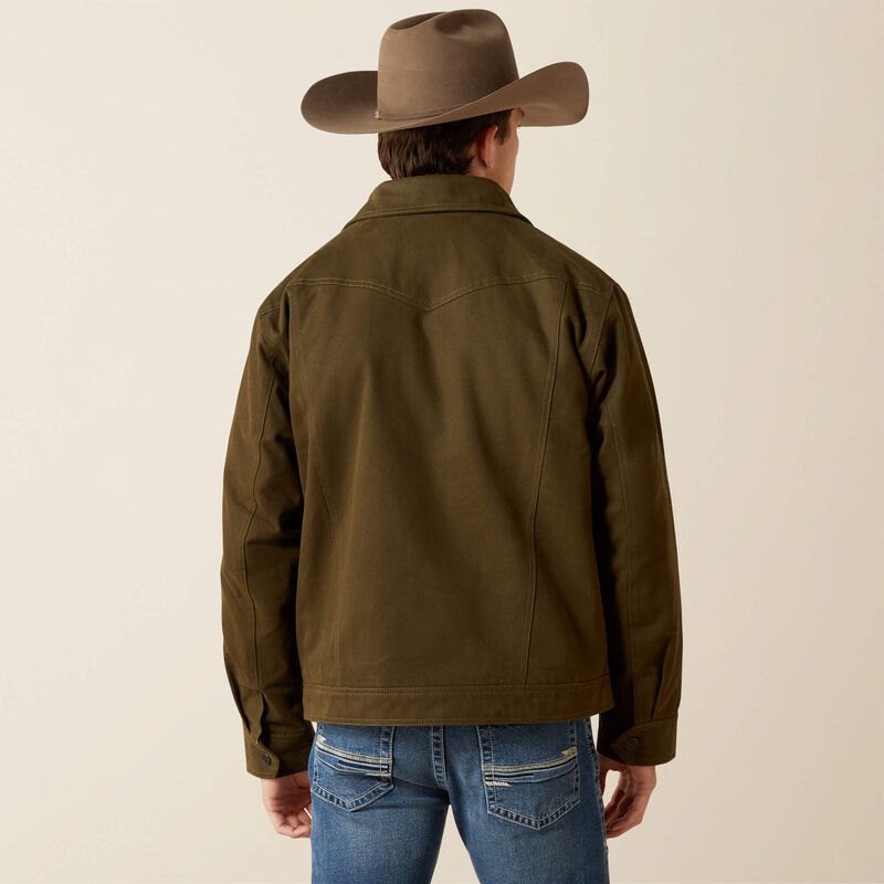 Ariat Men's Dark Green Canvas Rancher Jacket