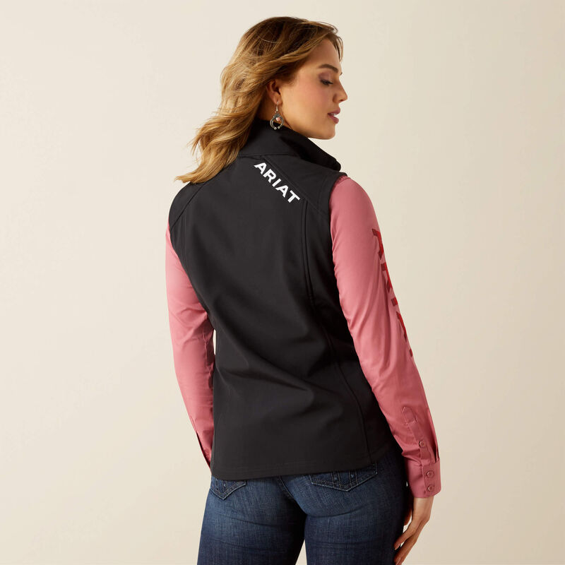 Ariat Women’s Black Logo Softshell Vest