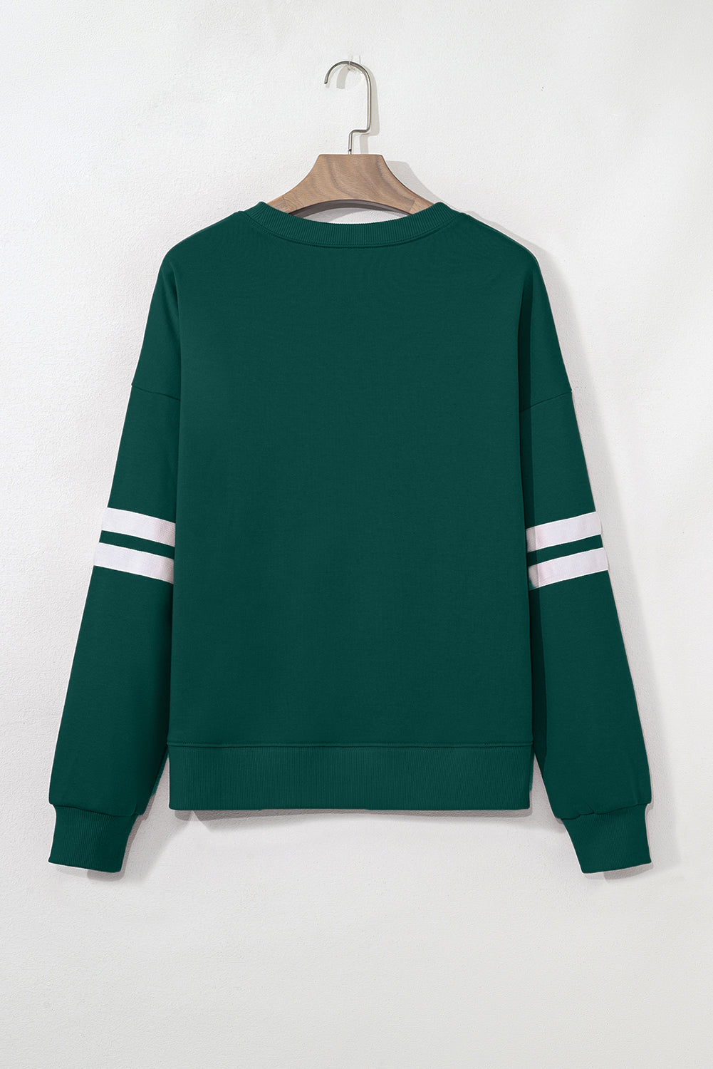 Varsity Stripe Drop Shoulder Sweatshirt