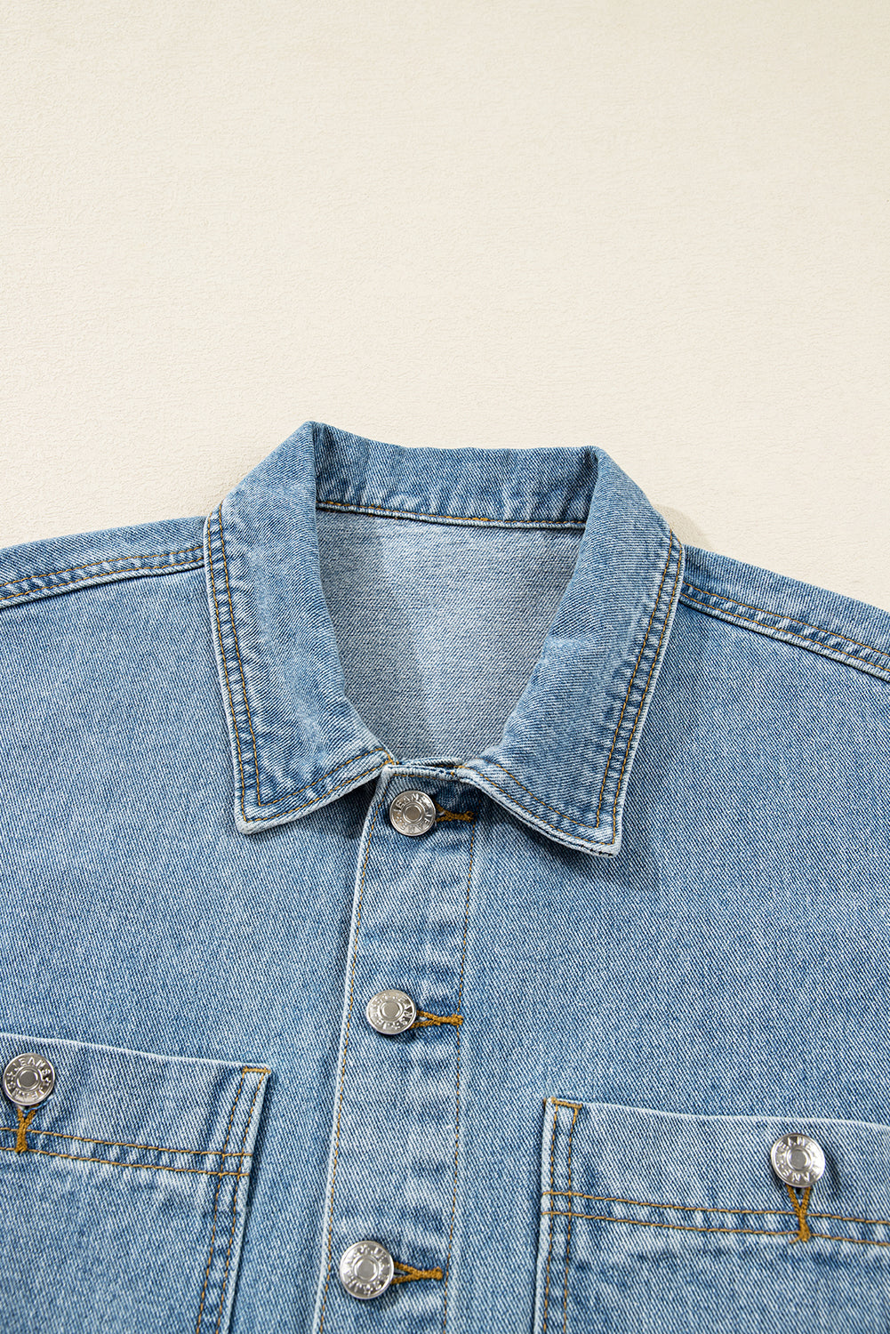 Denim Patch Pocket Side-Tie Jacket
