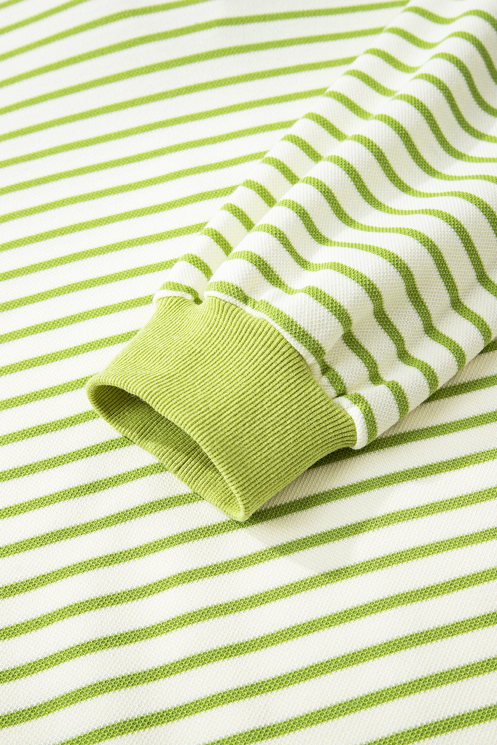Stripe Collared V-Neck Pullover and Skort Set
