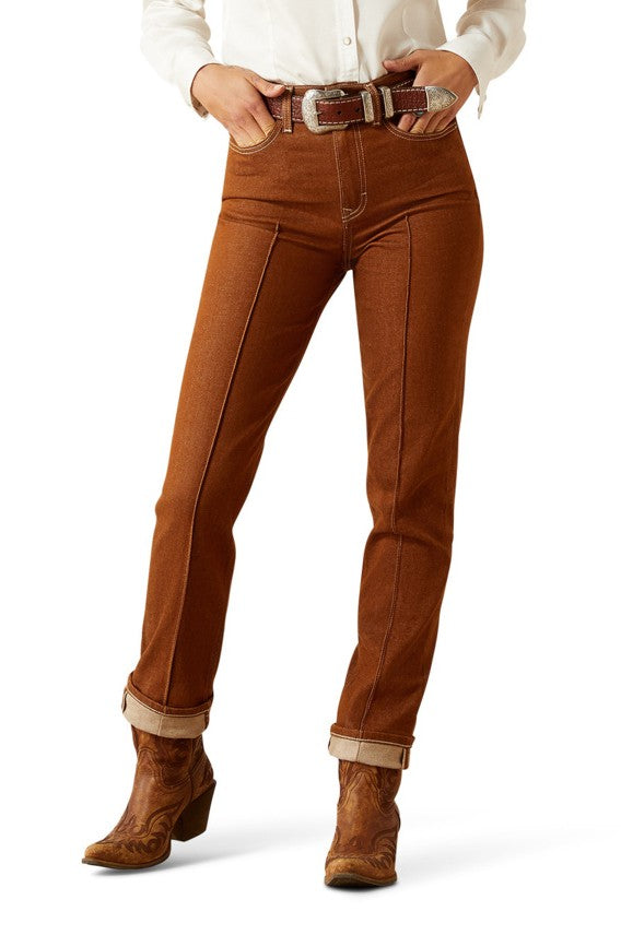 Ariat Women's Rust Ultra High Rise Relaxed Straight Leg Jean