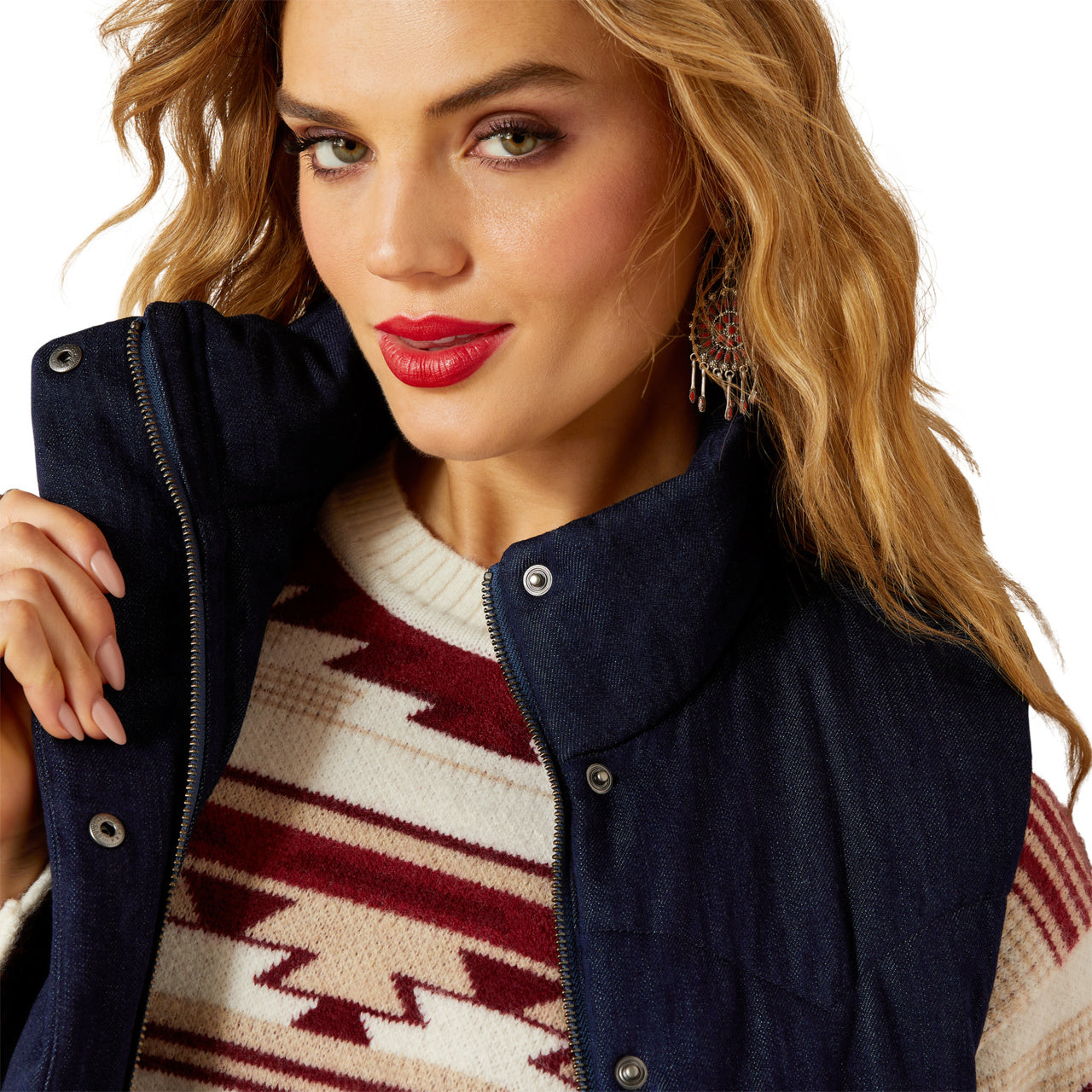 Ariat Women’s Slub Denim Western Vest