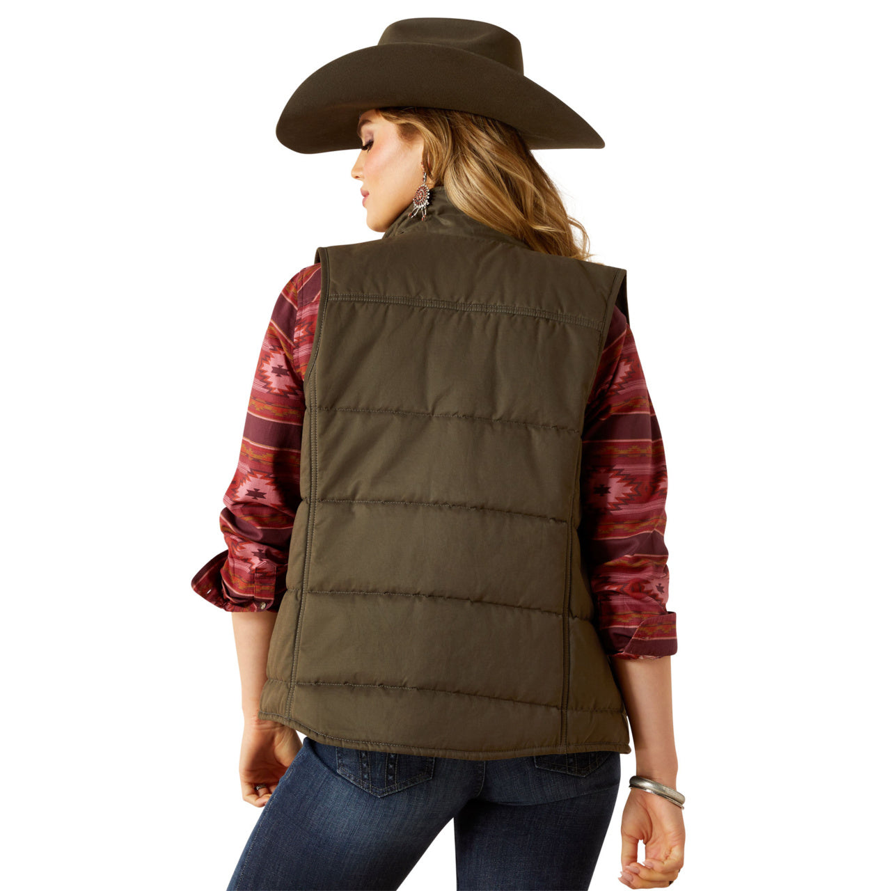 Ariat Women's Earth Western Yoke Grizzly Insulated Vest