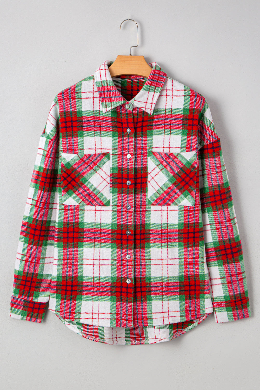 Plaid Christmas Flannel Shacket