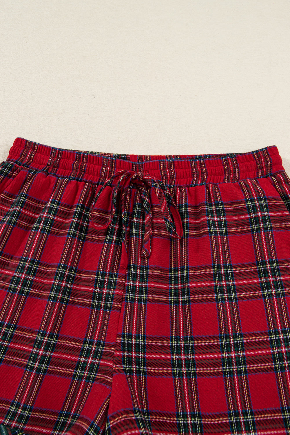 Plaid Patchwork Christmas Pajama Set