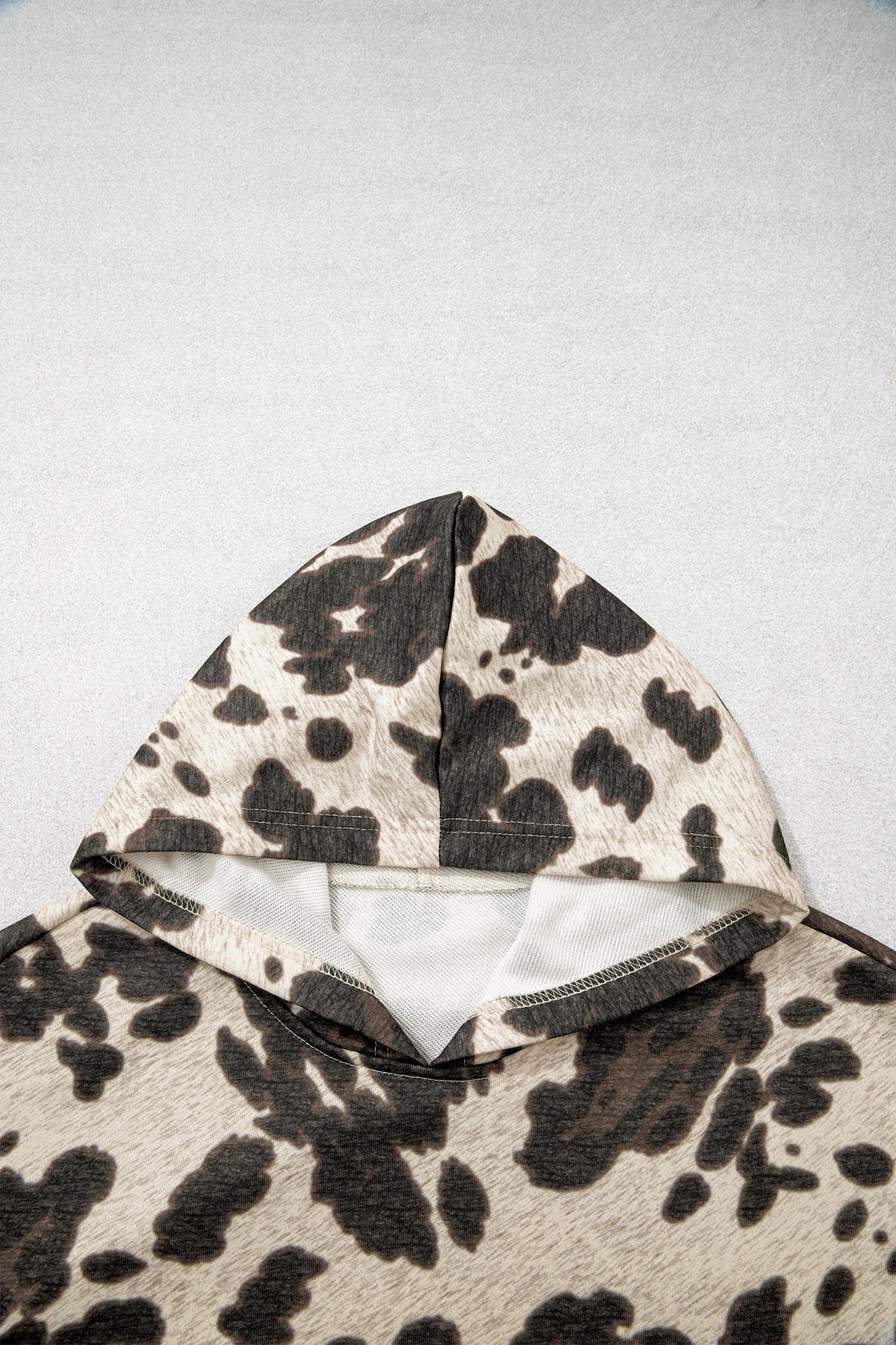 Western Cow Print Kangaroo Pocket Hoodie