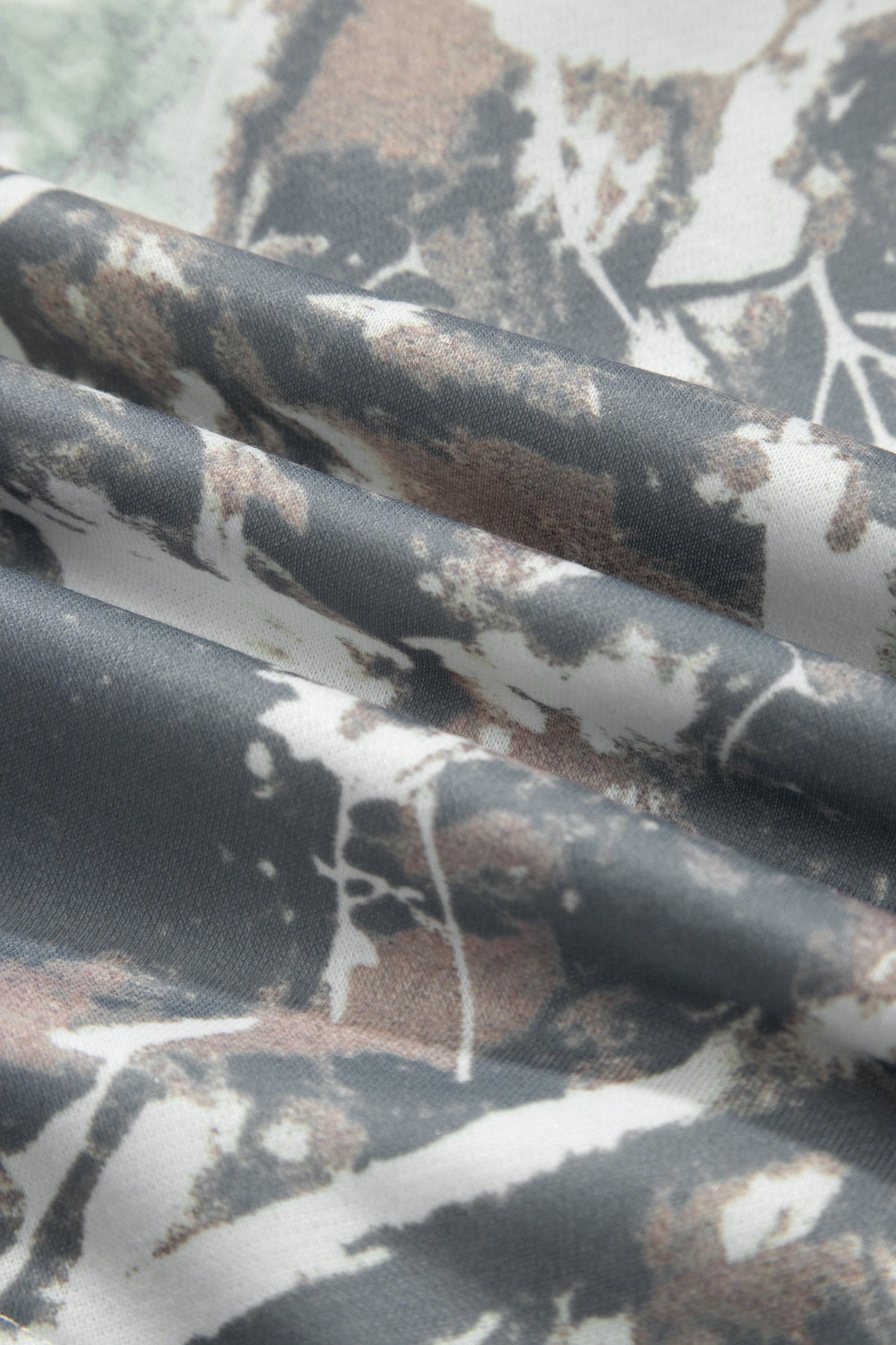 Woodland Camo Quarter-Zip Pocketed Sweatshirt