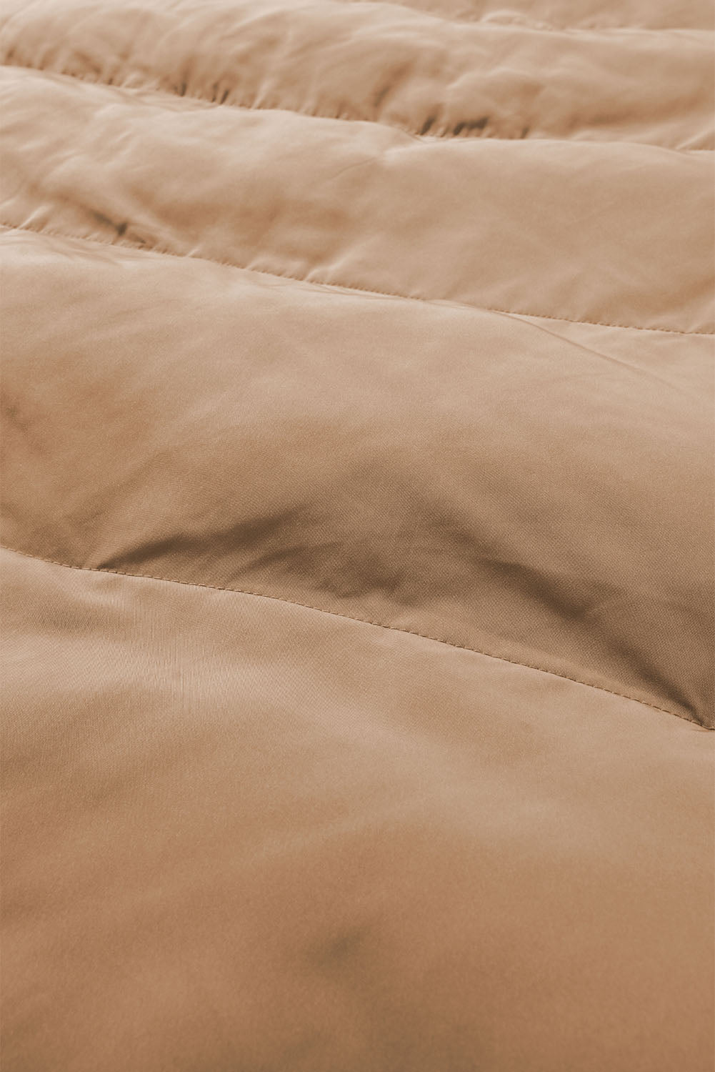 Solid Zip-Up Pocketed Puffer Vest